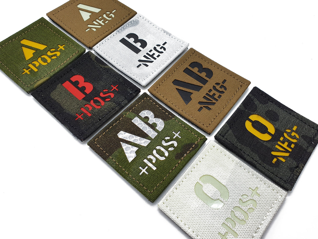 Blood/medical type - 2'' x 2'' – 838 Patches