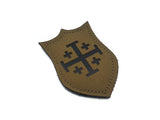 Jerusalem Cross Shield - 3'' x 2''