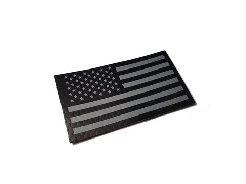 United States Flag - Wolf Grey / SOLAS Infrared - Forward or Reverse - Printed