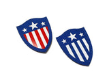 Captain America Shield - Old style - 3'' x 2.5''