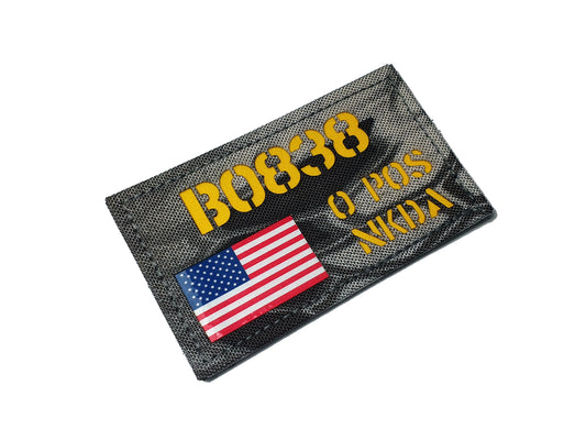 Custom Mini ID Panel with full color flag - 3.5'' x 2''