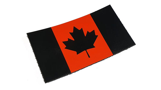 Canadian Flag - Orange / 3M™ black reflective - Printed